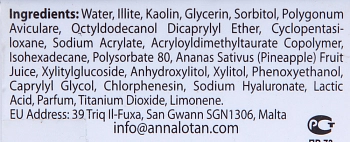 ANNA LOTAN Маска для лица 