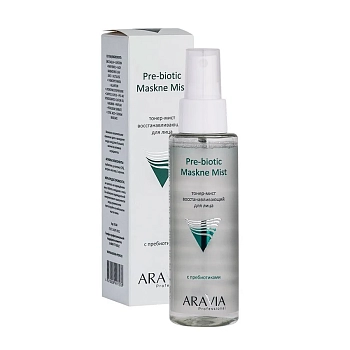 ARAVIA Professional Тонер-мист восстанавливающий с пребиотиками для лица / Pre-biotic Maskne Mist 110 мл, фото 2
