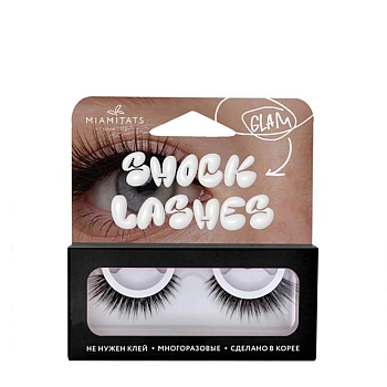 Ресницы накладные многоразовые / SHOCK LASHES GLAM 1 шт