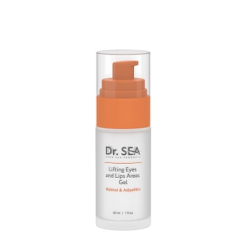 Гель-лифтинг для зоны вокруг глаз и губ с ретинолом и адипофиллином / Dr.Sea 30 мл