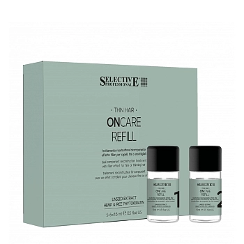 Филлер двухкомпонентный для восстановления волос / ONCARE REFILL 5+5х15 мл 