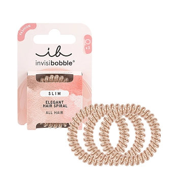 Резинка-браслет для волос, в картоне / invisibobble SLIM Of Bronze and Beads