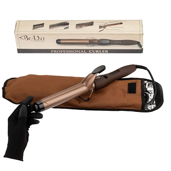 BE-UNI PROFESSIONAL Плойка для завивки волос с турмалиновым покрытием Лонг 25 мм, фото 2