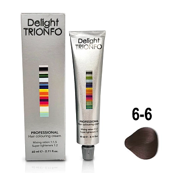 CONSTANT DELIGHT 6-6 крем-краска стойкая для волос, темно-русый шоколадный / Delight TRIONFO 60 мл, фото 2