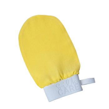 SILK CARE Варежка шелковая для пилинга лимонная дойпак / Silk Care Crazy Colours, фото 2