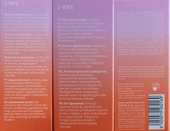 SESDERMA Сыворотка липосомальная с комплексом витамина С (5 типов) / C-VIT 5 Liposomal serum 30 мл, фото 4