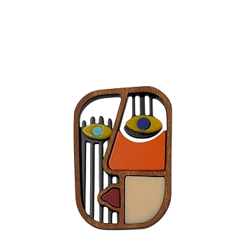 Брошь Арт маска