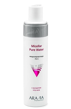 ARAVIA Professional Вода мицеллярная 3 в 1 с экстрактом готу кола / Micellar Pure Water 250 мл, фото 2