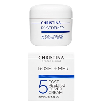 CHRISTINA Крем постпилинговый тональный защитный (шаг 5) / Post Peeling Cover Cream Rose de Mer 20 мл, фото 2