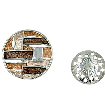 IWOU PROFESSIONAL Брошь-магнит Круг удачи коричневый, фото 2