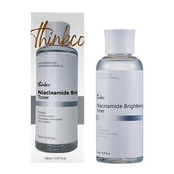 THINKCO Тонер освежающий с ниацинамидом / Thinkco Niacinamide Brightening Toner 150 мл, фото 2