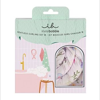 Набор аксессуаров для создания локонов, диаметр бигуди M / invisibobble SET Oasis Violet Spa Curl