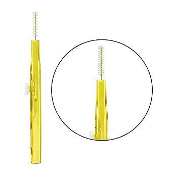 INNOVATOR COSMETICS Щеточка многофункциональная для бровей и ресниц, 1.0 мм жёлтая / Baby Brush, фото 2