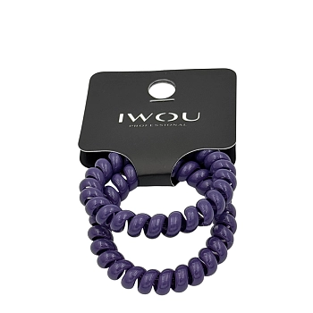 IWOU PROFESSIONAL Резинка пружинка Глянец фиолетовая 2шт, фото 2