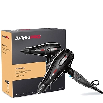 BABYLISS PRO Фен BaByliss Pro Caruso HQ, ионизация, 2 насадки 2400 Вт, фото 3