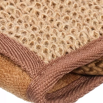 BEAUTY FORMAT Мочалка натуральная из волокна джута, пояс / BEAUTY FORMAT 1 шт, фото 3