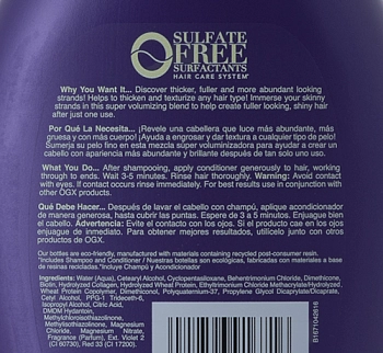 OGX Кондиционер для тонких волос с биотином и коллагеном тревел / Thick And Full Biotin And Collagen Conditioner 88,7 мл, фото 2