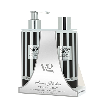 Набор для тела Лимон и зеленый чай (гель для душа 250 мл + лосьон 250 мл) Vivian Gray Set Lemon & Green Tea