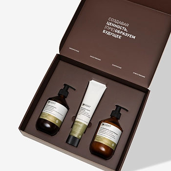 INSIGHT Набор для дисциплины непослушных и вьющихся волос (шампунь 350 мл, маска 200 мл, кондиционер 350 мл) ANTI-FRIZZ, фото 4