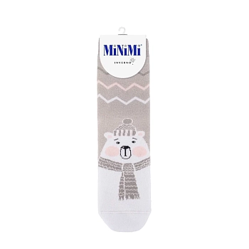 Носки плюшевые, мишка Grigio Chiaro 0 (UNI) / MINI INVERNO 3300-4