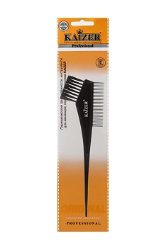 KAIZER Кисть для окрашивания волос, с расческой, искусственный ворс, фото 2