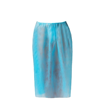 Парео на резинке спанбонд голубой 150*80 10 штук