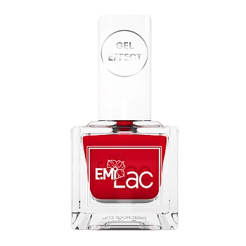E.MI 030 лак ультрастойкий для ногтей, Безупречный красный / E.MiLac Gel Effect 9 мл, фото 3