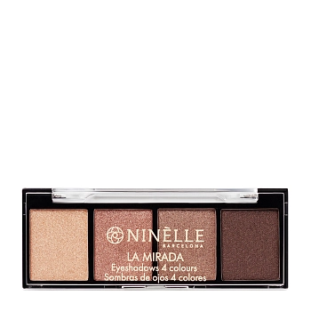 Тени для век 4 оттенка, №502 нюдовый сатиновый / LA MIRADA 3,4 гр
