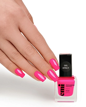 E.MI 195 лак ультрастойкий, Сердцебиение / Gel Effect 9 мл, фото 5