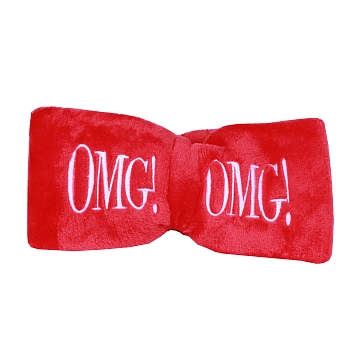 Бант-повязка для фиксации волос во время косметических процедур, красный / SPA