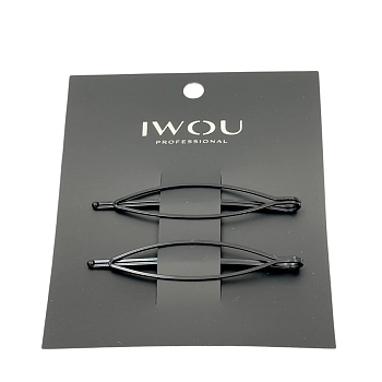 IWOU PROFESSIONAL Невидимки Лист черные 2 шт, фото 2