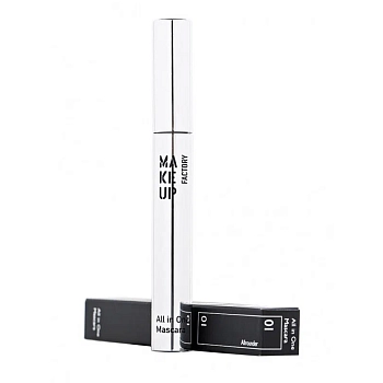 MAKE UP FACTORY Тушь комбинированная для ресниц, 01 черный / All In One Mascara 9 мл, фото 2