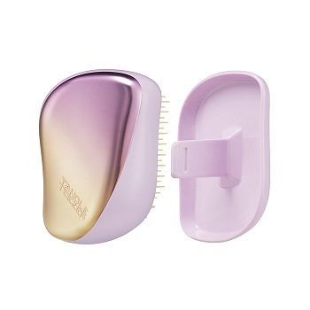TANGLE TEEZER Расческа для волос / Compact Styler Sweet Lilac & Yellow Chrome, фото 5