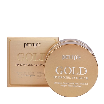 PETITFEE Патчи гидрогелевые с коллоидным золотом для области вокруг глаз / Eye patch 60 шт, фото 3