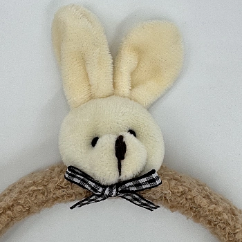 IWOU PROFESSIONAL Ободок для волос Зайки бежевый 1 шт, фото 2