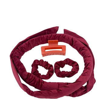 Набор для волос (краб+бигуди текстильные ленты+резинки 2 шт)