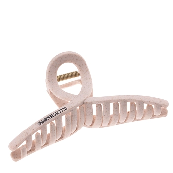 Заколка-краб для волос, бабочка, розовая 1 шт