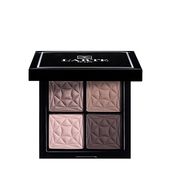 Палетка теней, 02 коричневый баклажан / Quadro Eleganto daily smoky 8 гр