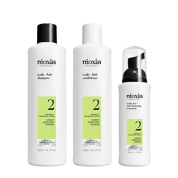 NIOXIN Набор для волос Система 2 (шампунь очищающий 300 мл, кондиционер увлажняющий 300 мл, маска питательная 100 мл), фото 2