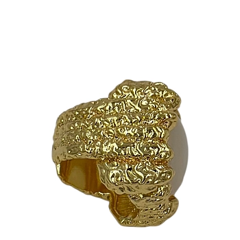 IWOU PROFESSIONAL Кольцо Королева в белом /золото, фото 2