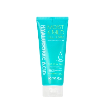 Гель-пенка для лица с AHA-кислотами и гиалуроновой кислотой / Hyaluronic Acid Moist & Mild Gel Foam 200 мл