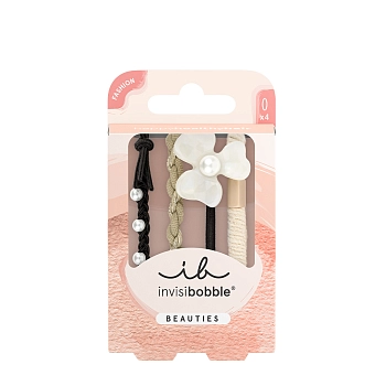 Набор эластичных резинок для волос / invisibobble BEAUTIES Flower Pearl