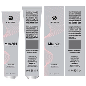 ADRICOCO 902 крем-краска для волос, осветляющий фиолетовый / ADRICOCO Miss Adri 100 мл, фото 4