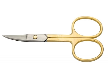 Ножницы для ногтей NS-1/4-HG (CVD), изогнутые, позолоченные