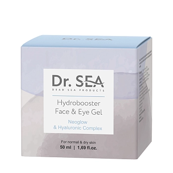 DR. SEA Гель гидробустер для лица и глаз с комплексом Neoglow и гиалуроновой кислотой / Dr.Sea 50 мл, фото 3