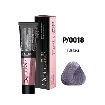 ESTEL PROFESSIONAL P/0018 краска для волос, платина / DE LUXE NOIR PASTEL 60 мл, фото 2