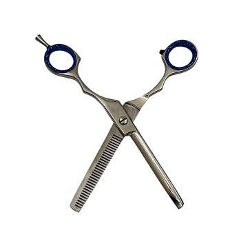 IWOU PROFESSIONAL Ножницы парикмахерские филировочные 6,0 с бирюзовыми ручками, фото 5