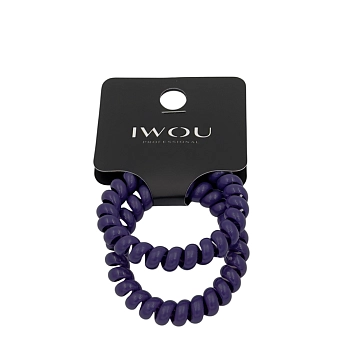 Резинка пружинка Глянец фиолетовая 2шт