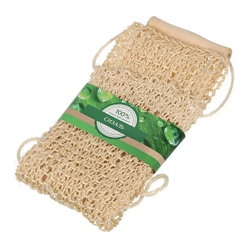 BEAUTY FORMAT Мочалка натуральная сизаль, среднее плетение, пояс / BEAUTY FORMAT 1 шт, фото 2