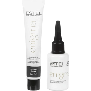 ESTEL PROFESSIONAL Краска для бровей и ресниц, графит / Enigma, фото 4